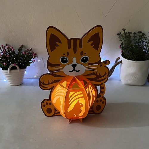 Cat Paper Lantern